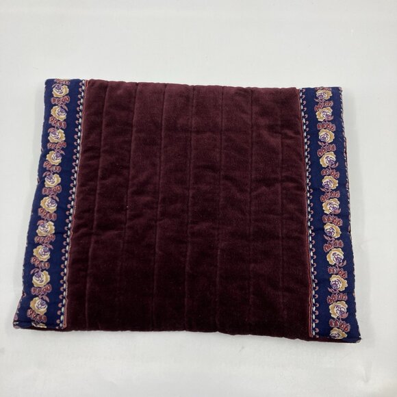Vintage Suttles & Seawinds  Velvet Clutch Womens Handmade Quilt Envelope Handbag - Picture 3 of 10
